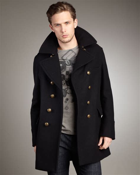 burberry oversized peacoat|Burberry peacoat men.